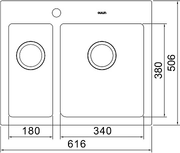 Мойка кухонная Oulin OL-FTR202R