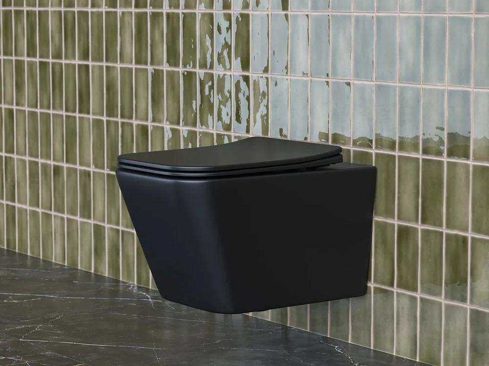 Унитаз подвесной Ceramicanova Metric CN3007MB Sancos — официальный сайт