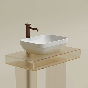 Накладная раковина Ceramicanova Element CN6055 белая глянцевая