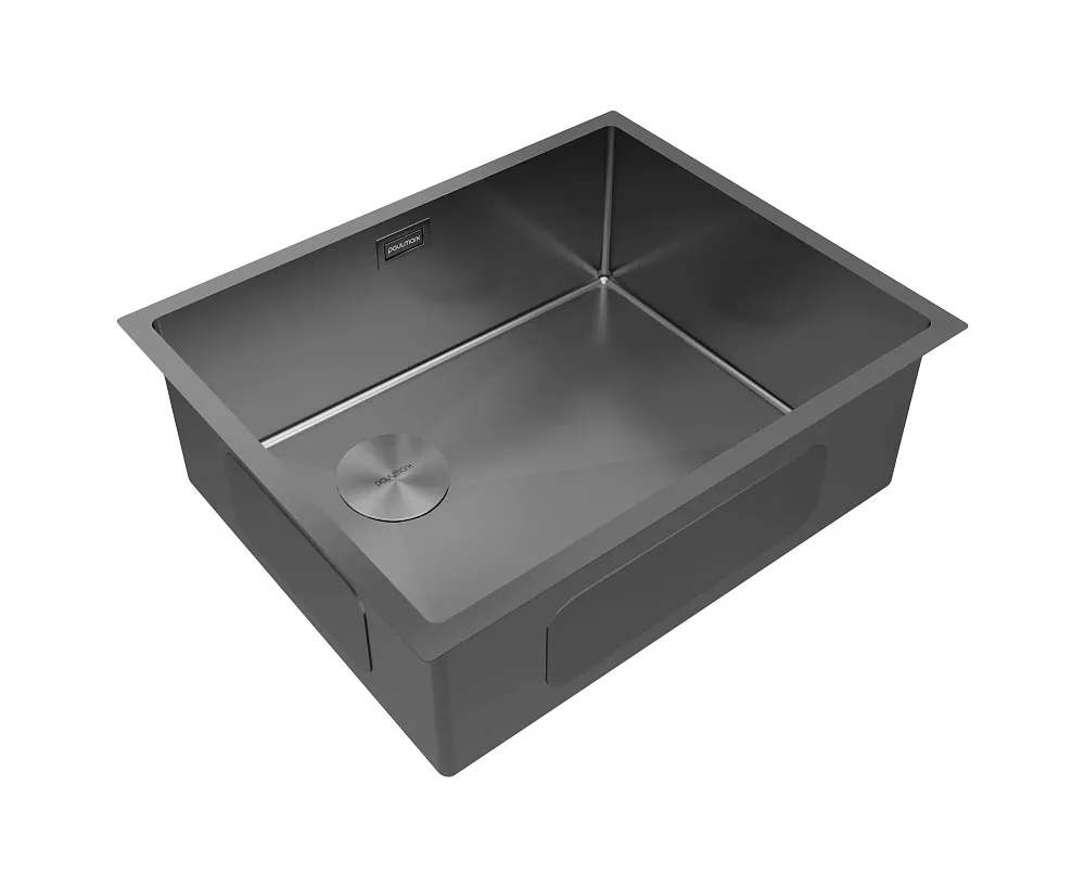 Мойка кухонная Paulmark Next-Skew 54-L UNI, PM885444-L-GM вороненая сталь Sancos — официальный сайт
