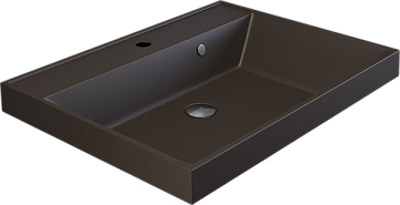 Мебельная раковина Uperwood Classic Quartz 291030016 60 см, матовая коричневая, трюфель
