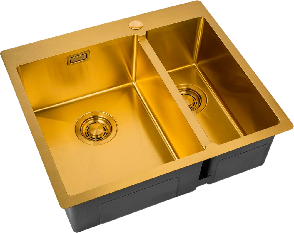 Мойка кухонная Zorg Light ZL R 590-2-510-L BRONZE L, бронза Sancos — официальный сайт