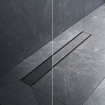 Душевой трап (лоток) AM.PM PrimeFlow Tile 60 см, черный матовый