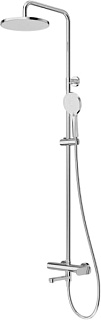 Душевая стойка Cezares Stylus STYLUS-CVD-01, со смесителем и изливом, хром