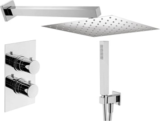 Душевой комплект Plumberia Selection Tag KITTGT18QCR, С ВНУТРЕННЕЙ ЧАСТЬЮ, хром