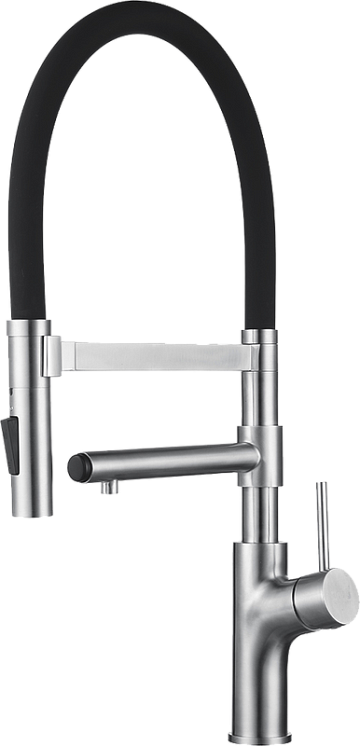 Смеситель для кухни Zorg Inox SZR-1010 с гибким изливом