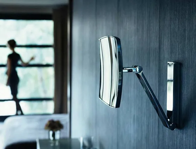 Косметическое зеркало Keuco iLook Move 17613 019003 с подсветкой, телескопическое, поворотное, хром Sancos — Оригинал