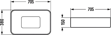 Накладная раковина Vincea VBS-50470 71