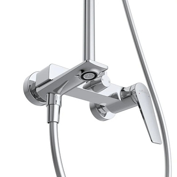 Душевая стойка Cezares Liner CVD-01, со смесителем и изливом, хром