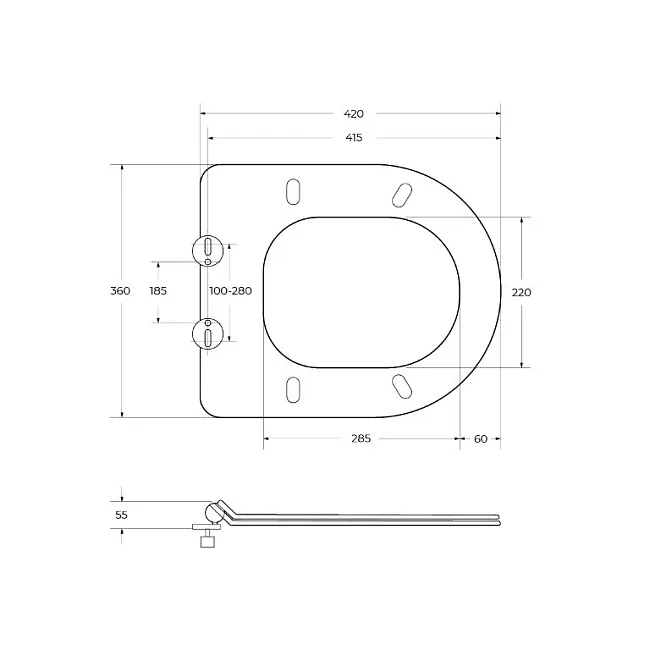 Крышка-сиденье BelBagno BB076SC с микролифтом Sancos — Оригинал
