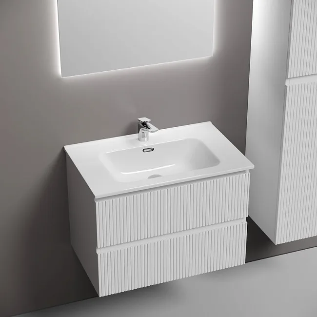 Тумба под раковину Sancos подвесная Snob T 70 Bianco SNT70W Sancos — Оригинал