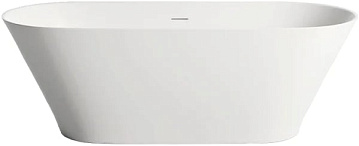 Ванна из искусственного камня Salini Mona S-Stone 170x70 см, отдельностоящая, матовая белая, овальна