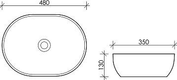 Накладная раковина Ceramicanova Element CN5010