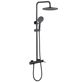 Душевая стойка Abber Emotion AF8816BL, матовая черная
