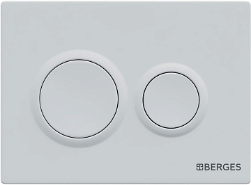 Система инсталляции для унитазов Berges Novum O4, с кнопкой смыва, белая soft touch