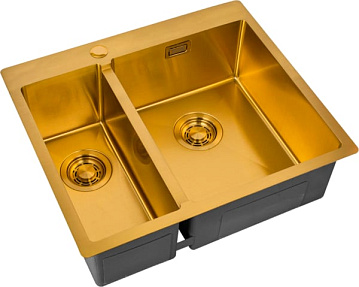 Мойка кухонная Zorg Light ZL R 590-2-510-R BRONZE R, бронза