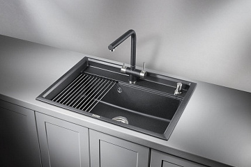 Мойка кухонная Granula Kitchen Space 7301, черный
