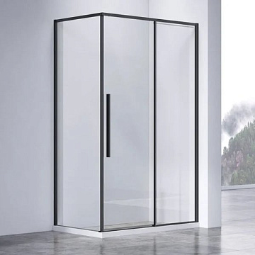 Душевой уголок Vincea Slim-N VSR-4SN9013CLB 130х90 см, профиль черный