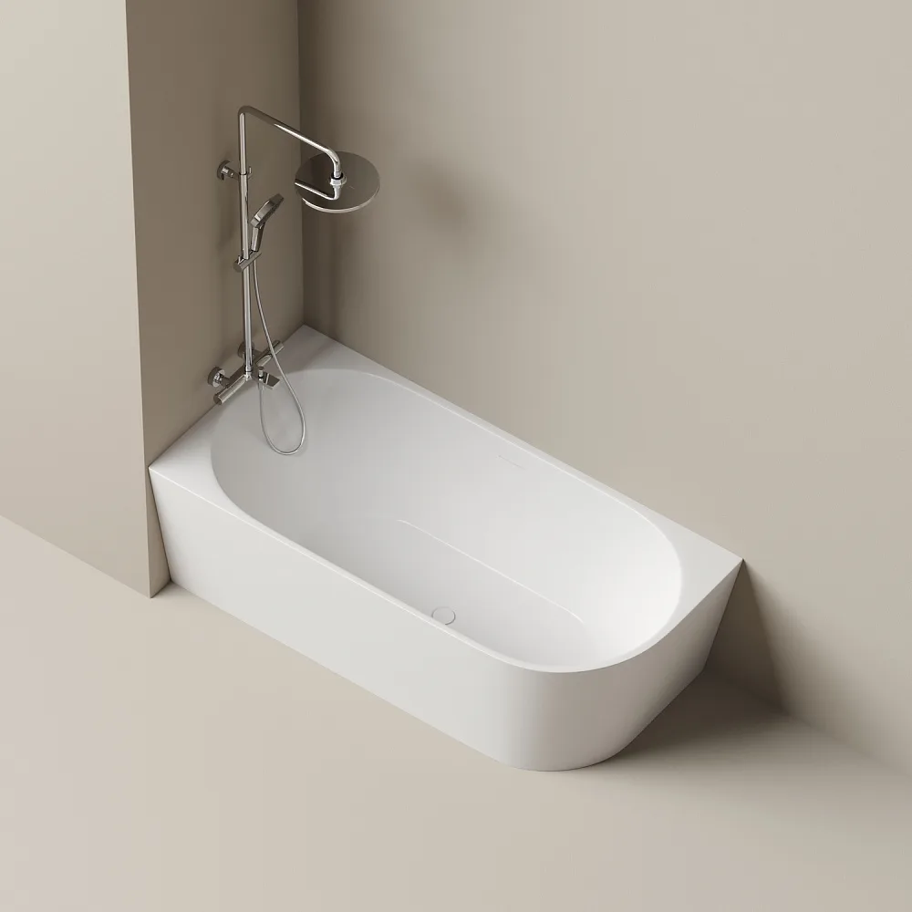 Акриловая ванна Sancos Грань (Edge) FB23L 170x80 см, угловая, левая, белая, со сливом-переливом Sancos — официальный сайт