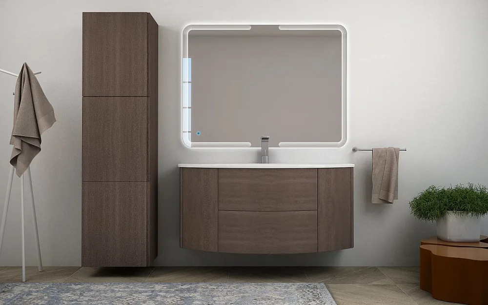 Тумба под раковину без столешницы Cezares Eden 120 rovere scuro soft Sancos — официальный сайт