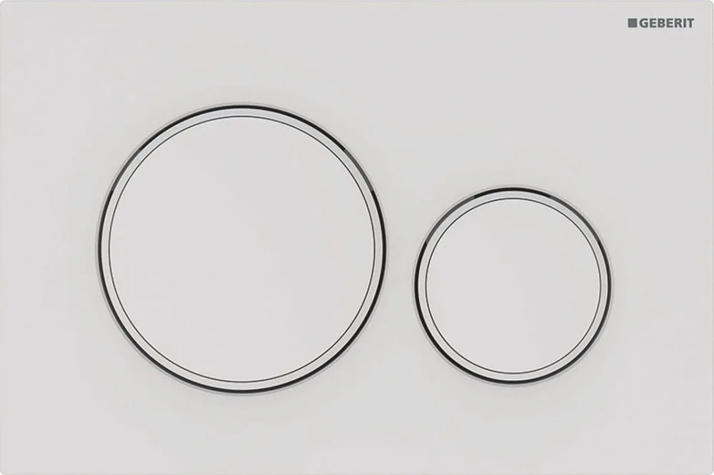 Кнопка смыва Geberit Sigma 20 115.882.01.1 белая, матовый лак Sancos — официальный сайт