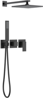 Душевой комплект Timo Selene SX-2169/03SM, С ВНУТРЕННЕЙ ЧАСТЬЮ, черный
