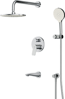 Душевой комплект AM.PM X-Joy FB85A3RH10, С ВНУТРЕННЕЙ ЧАСТЬЮ, хром