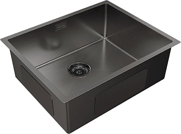 Мойка кухонная Paulmark Next PM215444-GM-M вороненая сталь