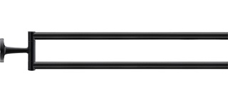 Полотенцедержатель Duravit Starck T 0099414600 черный, двойной