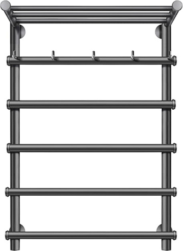 Полотенцесушитель электрический Secado Турин 1 КСП 80x60, графит, R