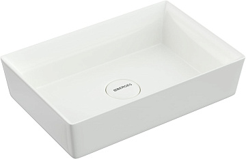 Накладная раковина Berges Mascon 56x38, глянцевая белая