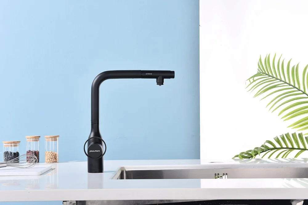 Смеситель для кухни Paulmark Urban Ur213104-AN антрацит Sancos — официальный сайт