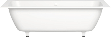 Ванна из искусственного камня Salini Orlanda Axis S-Sense 180x80 см, встраиваемая, белая, на ножках