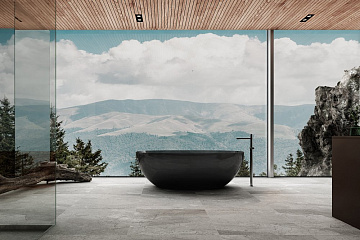 Акриловая ванна Abber Kristall 165x80 см, AT9701Onyx