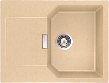 Мойка кухонная Schock Manhattan 45D Cristalite лунный камень