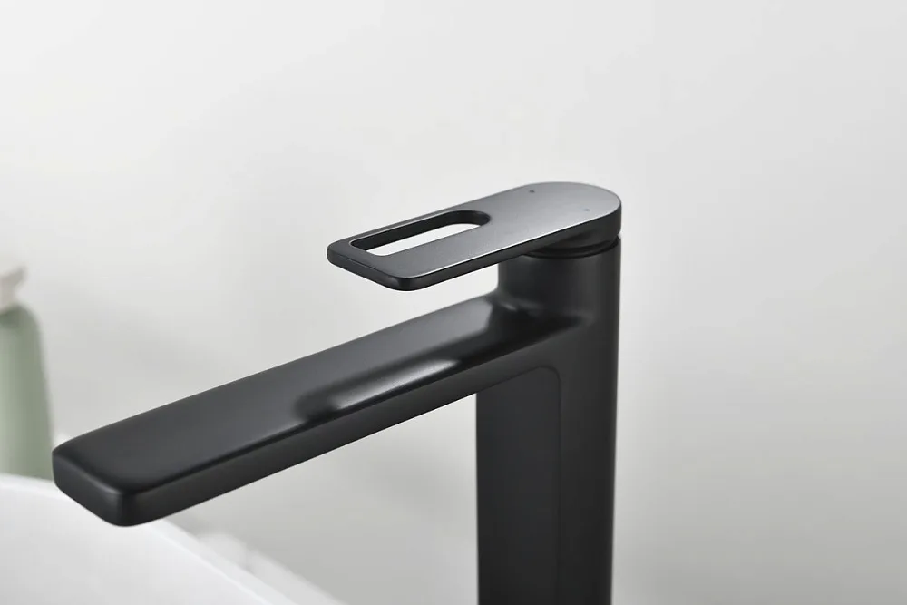 Смеситель для раковины Black&White Gravity 7203MB matt black Sancos — официальный сайт
