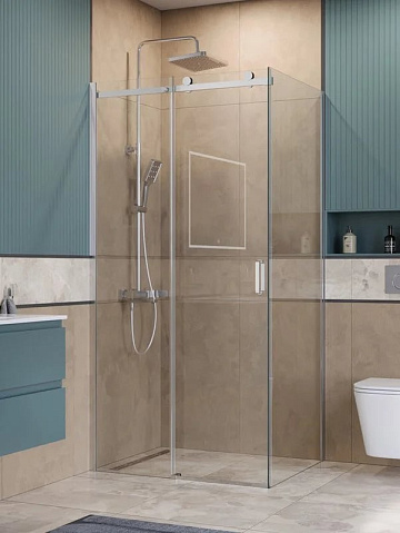 Душевой уголок BelBagno Soft Close-2 AH-1-110/90-C-Cr профиль хром