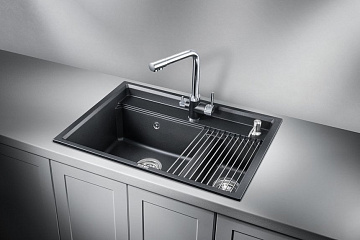 Мойка кухонная Granula Kitchen Space 7302, шварц