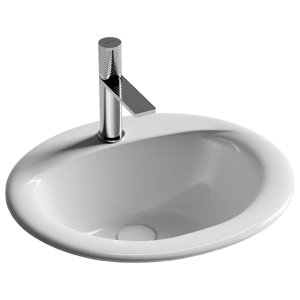 Раковина Ceramicanova Sun CN6080 ,белый Sancos — официальный сайт