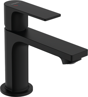 Смеситель для раковины Hansgrohe Rebris E 72554670 технология CoolStart, матовый черный