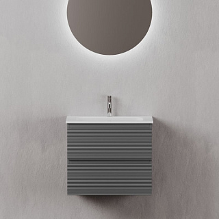 Тумба с раковиной Sancos Folk 60 grey soft