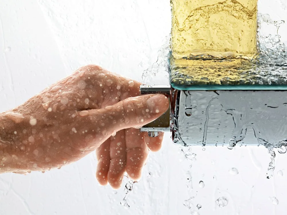 Термостатический смеситель Hansgrohe Ecostat Select 13161400 для душа Sancos — официальный сайт