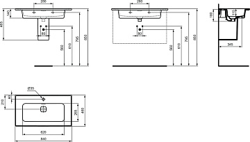 Мебельная раковина Ideal Standard Strada II T300301