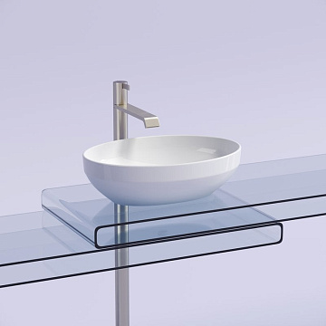 Накладная раковина Ceramicanova Element CN6056 белая глянцевая
