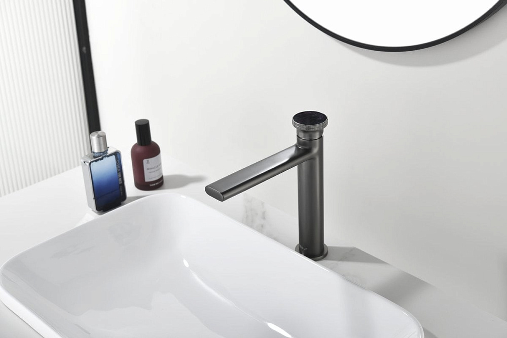 Смеситель для раковины Black&White Gravity 7307GM gun metal