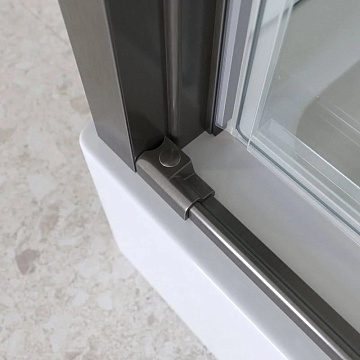 Душевой уголок BelBagno Marino 2 AH-1-150/100-C-GM 150x100, профиль оружейная сталь, стекло прозрачн