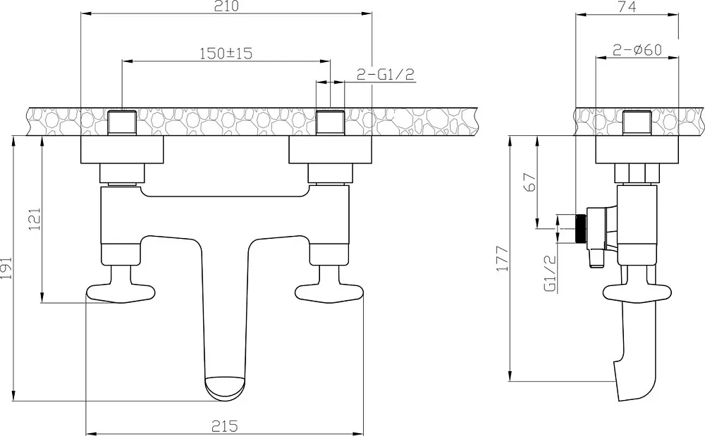 Смеситель для ванны с душем IDDIS Acros ACRSB02i02WA, хром Sancos — официальный сайт