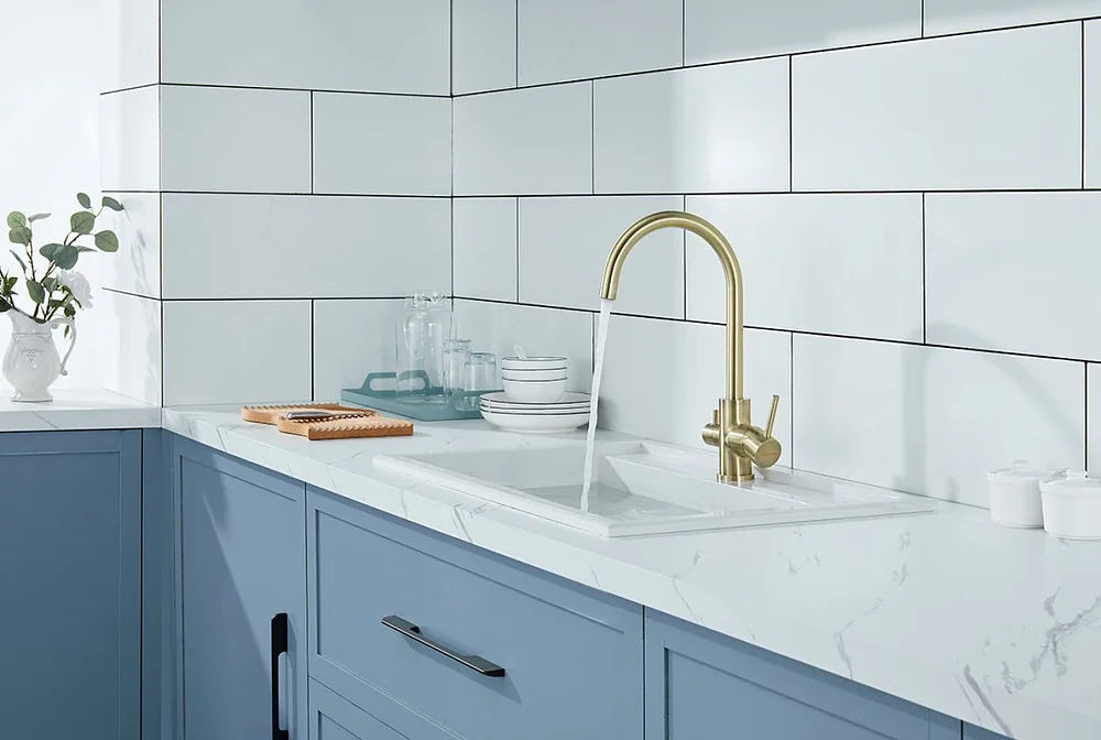 Смеситель для кухни Paulmark Essen Es213211-BR бронза Sancos — официальный сайт