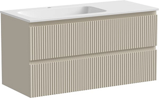 Тумба под раковину Sancos Snob R 100 подвесная Beige soft (капучино), SNR100LCE
