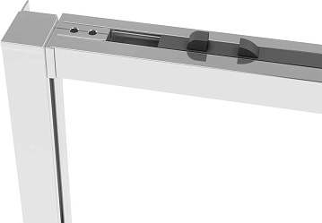 Душевая дверь в нишу Vincea Slim Soft 120 см, профиль хром, стекло прозрачное